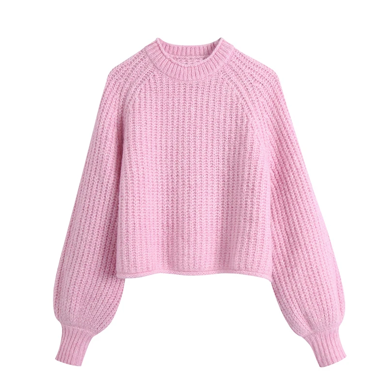 TTBD Woman 2021 Pink Knitted Sweater Autumn Pullovers O Neck Long Sleeve Loose Sweater Female Elegant Short Warm Sweater
TTBD Woman 2021 Pink Knitted Sweater Autumn Pullovers O Neck Long Sleeve Loose Sweater Female Elegant Short Warm Sweater
