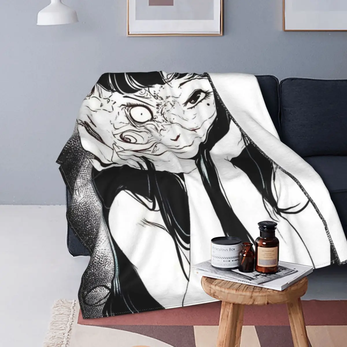 Junji Ito Manga Japanese Blanket Fleece Print Horror Girl Portable Lightweight Throw Blankets for Bedding Couch Bedding Throws
Junji Ito Manga Japanese Blanket Fleece Print Horror Girl Portable Lightweight Throw Blankets for Bedding Couch Bedding Throws