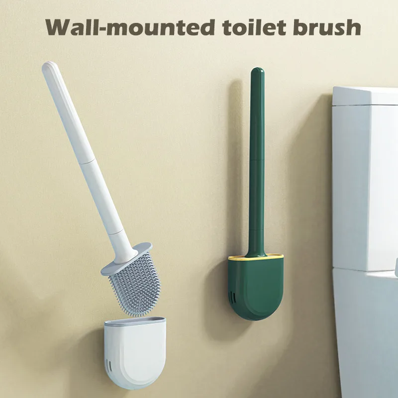 Toilet Bowl Cleaner Brush Wall-Mounted Silicone WC Flat Head Soft Bristles Brush Home No Dead Corners Bathroom Cleaning Tools
Toilet Bowl Cleaner Brush Wall-Mounted Silicone WC Flat Head Soft Bristles Brush Home No Dead Corners Bathroom Cleaning Tools