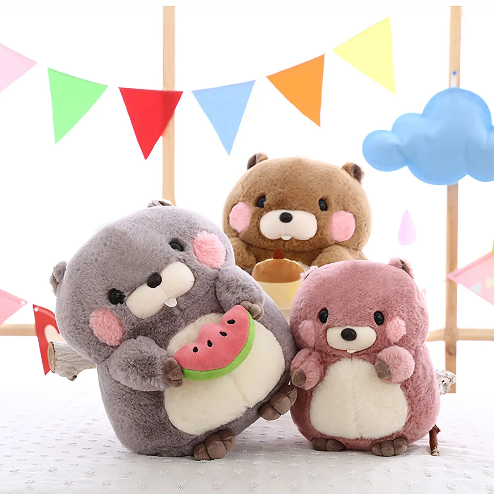 Kawaii Pink Groundhog Plush Toy Cute Hamster Holding Cartoon Strawberry Toy Soft Stuffed Animal Plush Toys For Girls Boys
Kawaii Pink Groundhog Plush Toy Cute Hamster Holding Cartoon Strawberry Toy Soft Stuffed Animal Plush Toys For Girls Boys