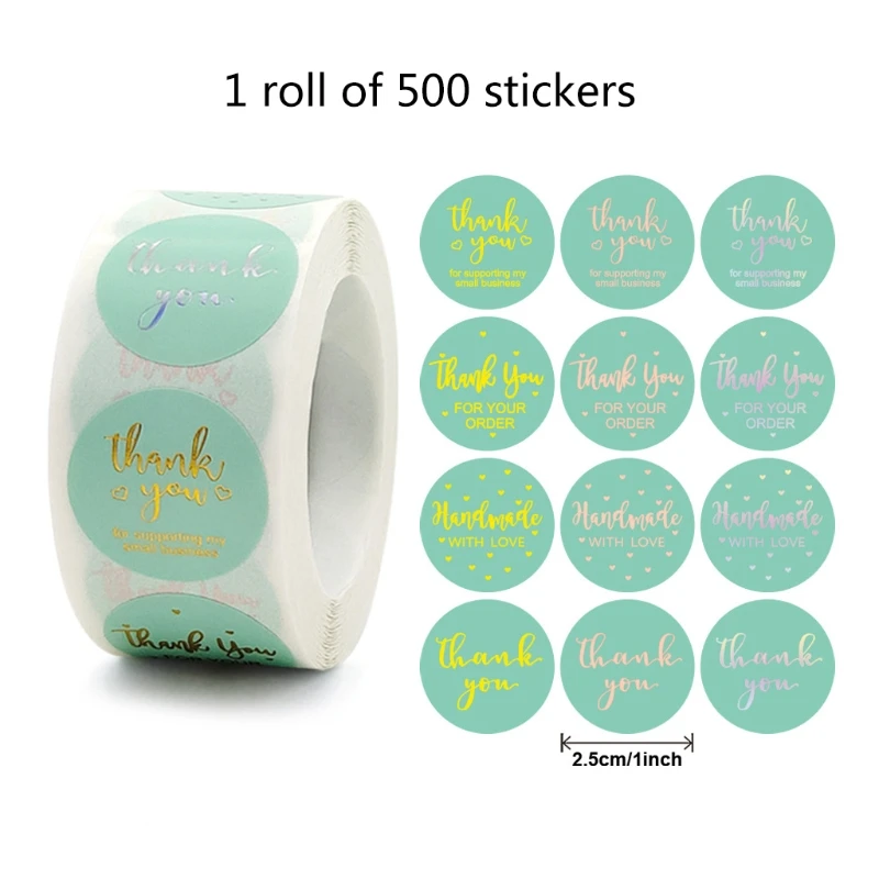 500pcs Bronzing Thank You for Your Order Stickers Round Seal Labels for Party Gift Packaging Scrapbooking Cards Decor
500pcs Bronzing Thank You for Your Order Stickers Round Seal Labels for Party Gift Packaging Scrapbooking Cards Decor