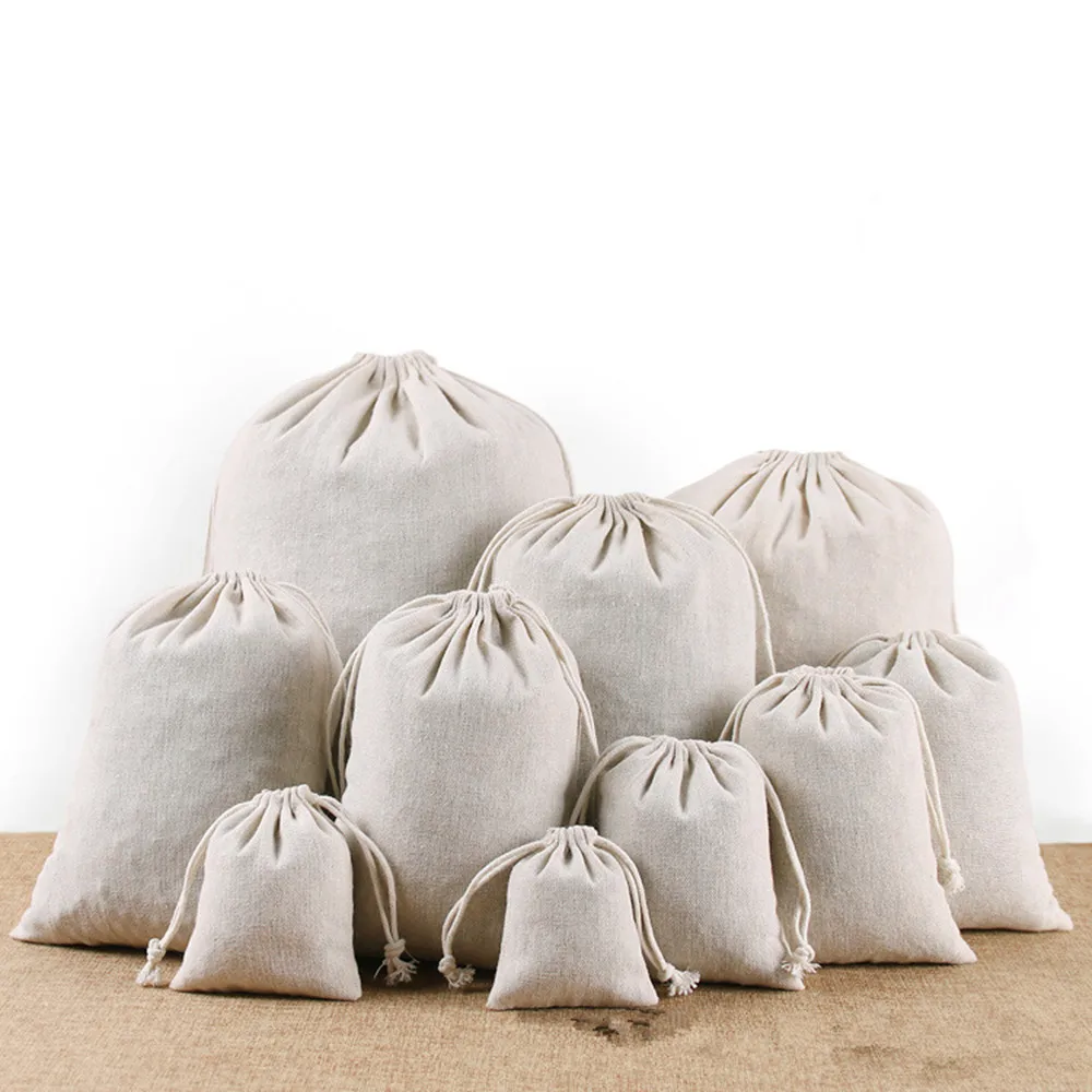 50Pcs Cotton Linen Bag Drawstring Bag White Cloth Bag Jewelry Storage Small Cloth Bag Storage Laundry Bag Solid Color Durable
50Pcs Cotton Linen Bag Drawstring Bag White Cloth Bag Jewelry Storage Small Cloth Bag Storage Laundry Bag Solid Color Durable