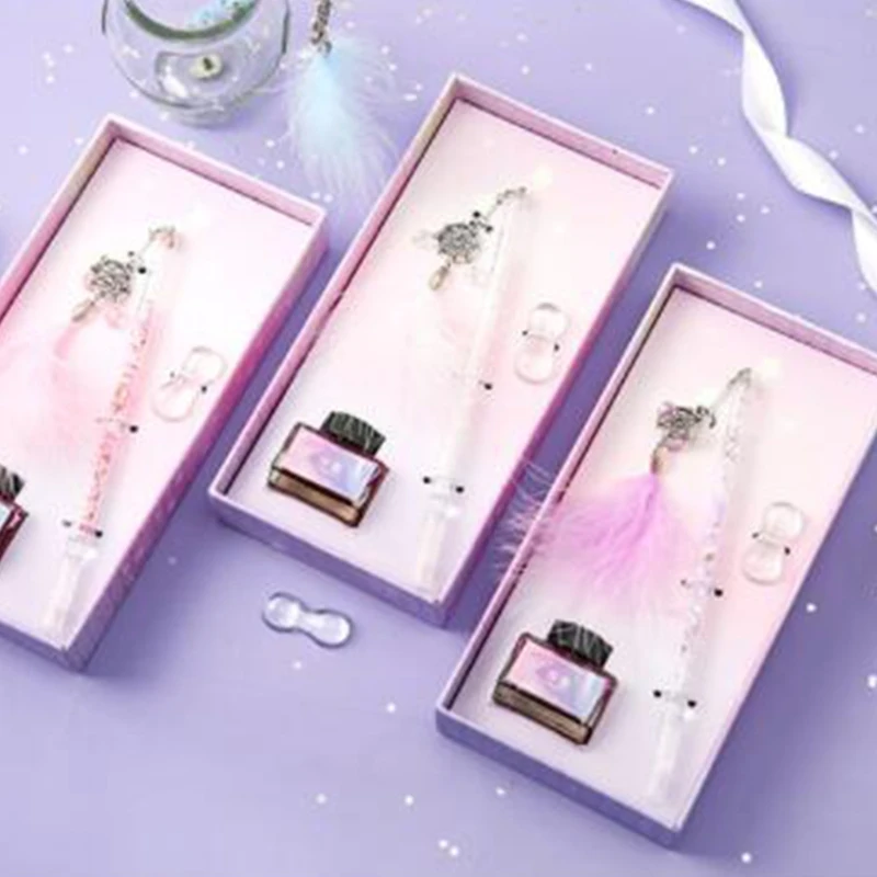 Изысканная стильная ручка, 15 мл, чернильная бутылка, стильная ручка с кристаллами 
Изысканная стильная ручка, 15 мл, чернильная бутылка, стильная ручка с кристаллами