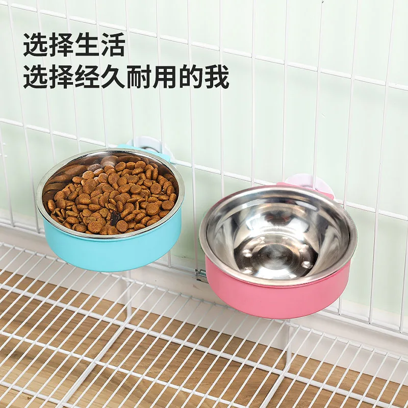 Pet Hanging Single Bowl Dog Bowl Dog Food Bowl Cat Bowl Stainless Steel Hanging Cage Dog Bowl Thickened Fixed Cat Anti-Tipping
Pet Hanging Single Bowl Dog Bowl Dog Food Bowl Cat Bowl Stainless Steel Hanging Cage Dog Bowl Thickened Fixed Cat Anti-Tipping