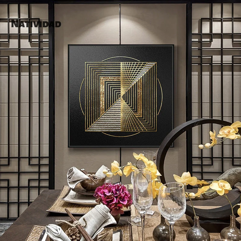 Gold and Gray with Art Painting Noble and Elegant Bedroom Living Room Waterproof Ink Painting Modern Art Style Golden Decorative
Gold and Gray with Art Painting Noble and Elegant Bedroom Living Room Waterproof Ink Painting Modern Art Style Golden Decorative