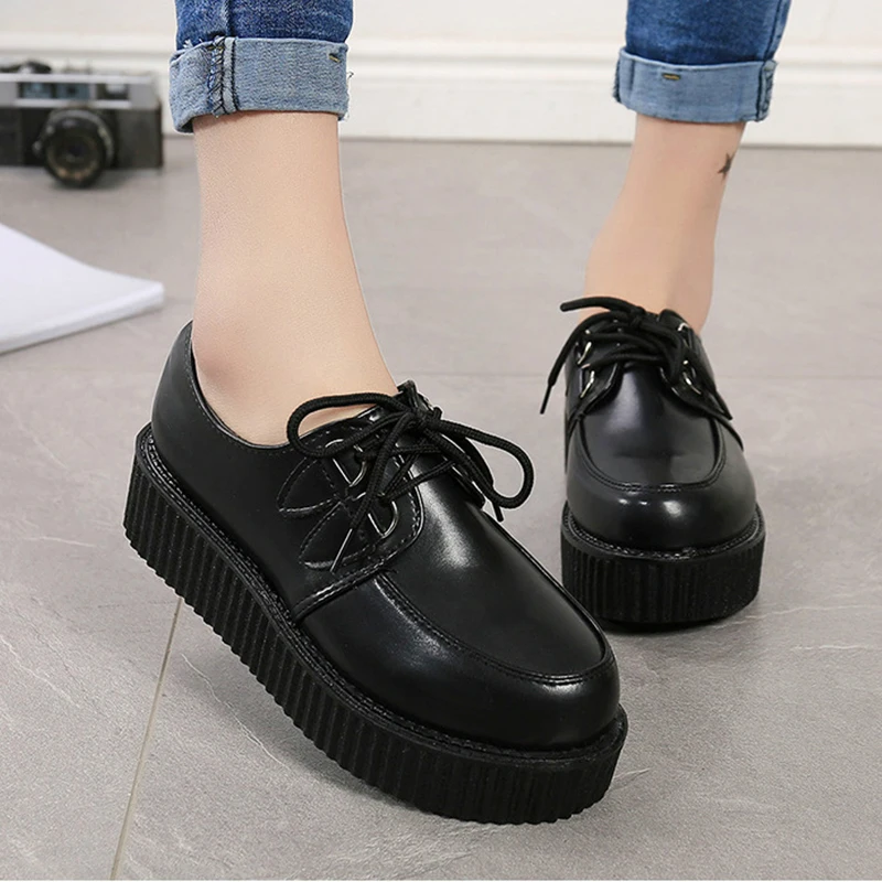 Creeper 2020 Women Flats Lace Up Platform Shoes Autumn Women Shoes Suede Ladies Shoes Plus Size 41 Female Shoes Free Shipping
Creeper 2020 Women Flats Lace Up Platform Shoes Autumn Women Shoes Suede Ladies Shoes Plus Size 41 Female Shoes Free Shipping