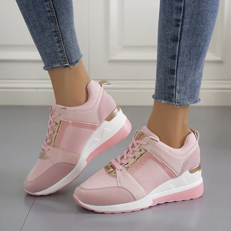 Women's Casual Sports Shoes Spring and Autumn New Style Thick-soled Slope with Casual Sports Mesh Women's Single Shoes 43
Women's Casual Sports Shoes Spring and Autumn New Style Thick-soled Slope with Casual Sports Mesh Women's Single Shoes 43