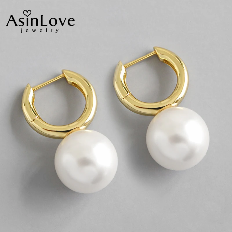 AsinLove 18K Gold Color Large Pearl Dangle Earrings Oversized Elegant Creative 925 Sterling Silver Earrings For Women Wedding
AsinLove 18K Gold Color Large Pearl Dangle Earrings Oversized Elegant Creative 925 Sterling Silver Earrings For Women Wedding