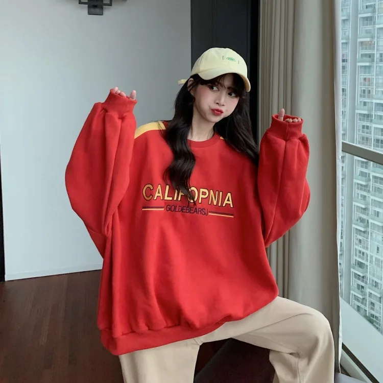 XZ1152 2021 new autumn and winter Round neck hoodless Sweatshirts women loose Korean version
XZ1152 2021 new autumn and winter Round neck hoodless Sweatshirts women loose Korean version