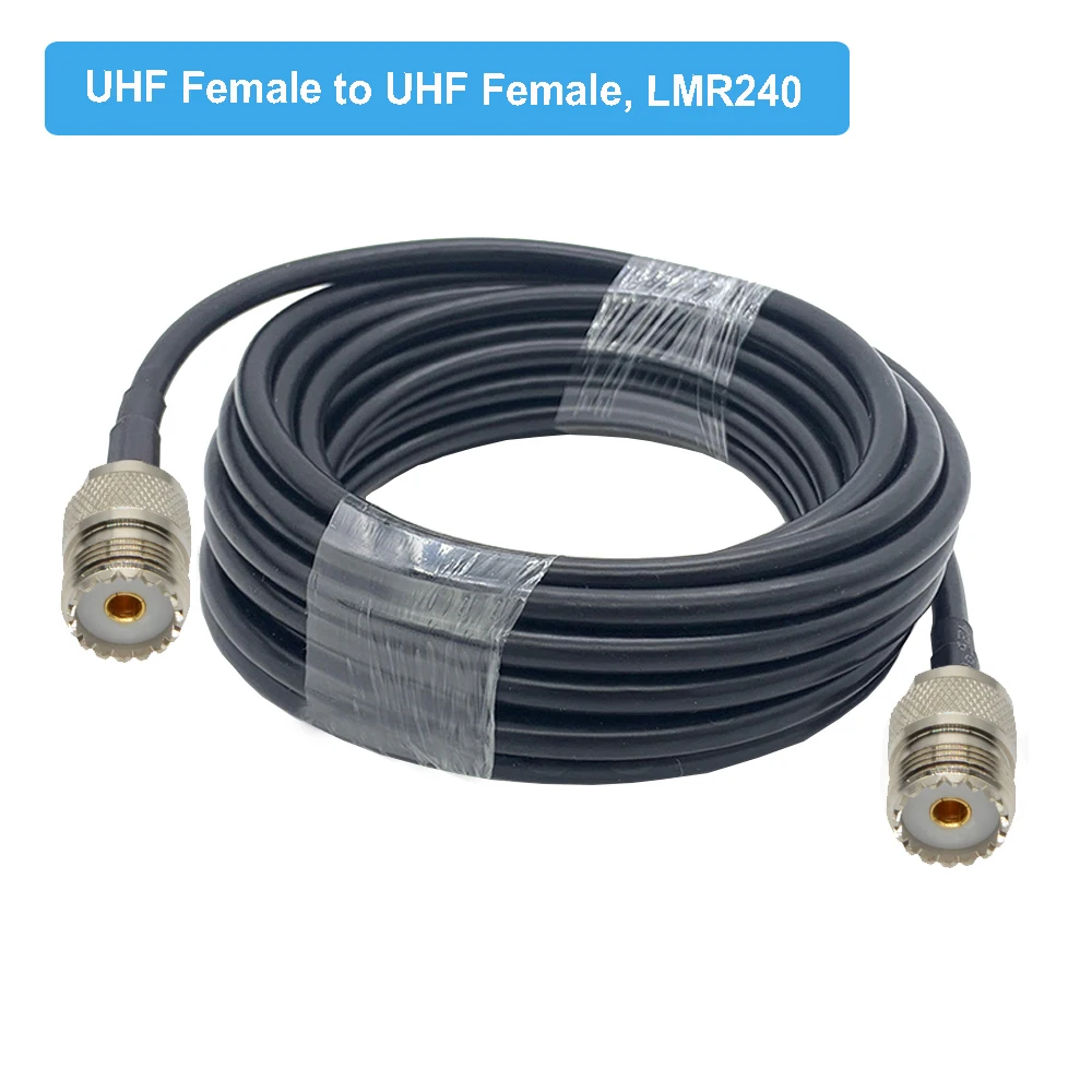 BEVOTOP LMR240 Cable PL259 UHF male to UHF male connector RF Adapter Coaxial Cable 50ohm 50-4 Pigtail Ham Radio Extension Cord
BEVOTOP LMR240 Cable PL259 UHF male to UHF male connector RF Adapter Coaxial Cable 50ohm 50-4 Pigtail Ham Radio Extension Cord