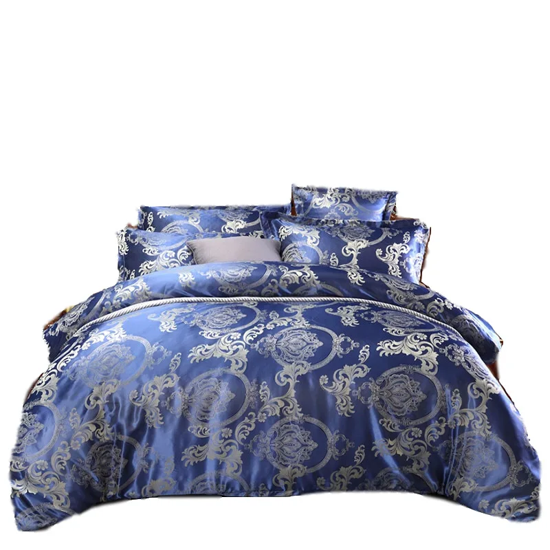 Cross-border direct sales wish wedding bedding European-style tribute satin brocade four-piece set of foreign trade
Cross-border direct sales wish wedding bedding European-style tribute satin brocade four-piece set of foreign trade