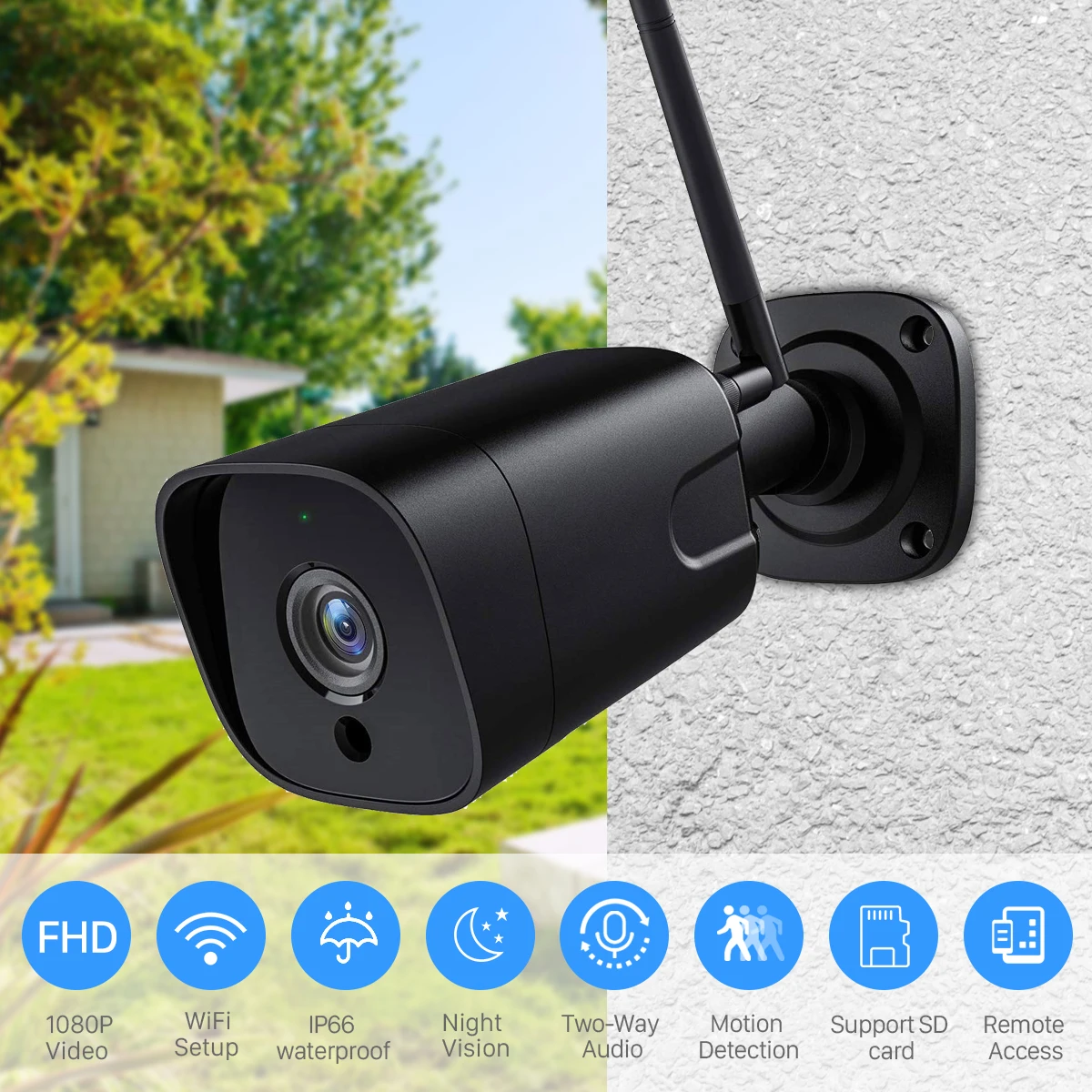 5-мегапиксельная HD IP Wi-Fi мини-камера наружная аудио Беспроводная цветная