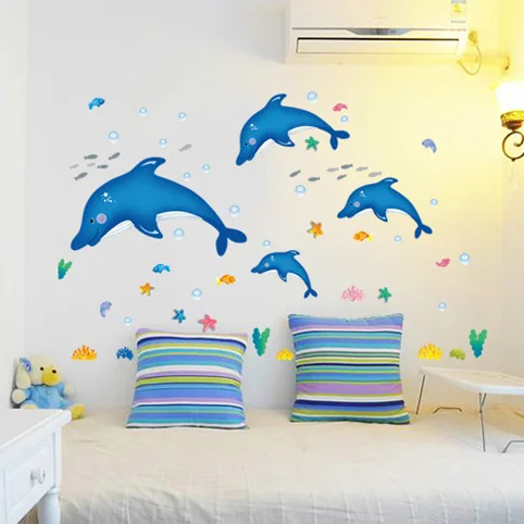 Free Shipping Cartoon animal wall sticker dolphin world sticker children's room bathroom wall decoration wall sticker
Free Shipping Cartoon animal wall sticker dolphin world sticker children's room bathroom wall decoration wall sticker