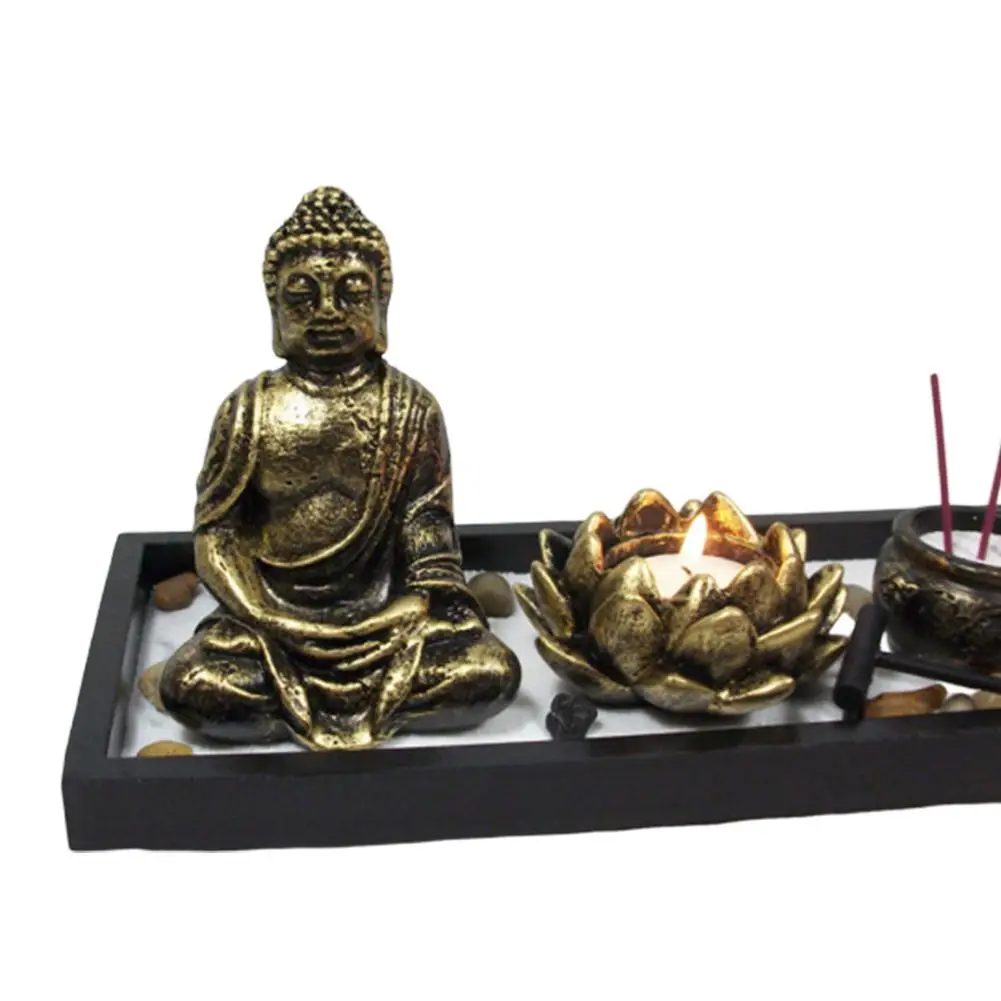 DishyKooker Buddhist Buddha Statue Lotus Candlestick Zen Incense Burner Ornament Home Decoration
DishyKooker Buddhist Buddha Statue Lotus Candlestick Zen Incense Burner Ornament Home Decoration