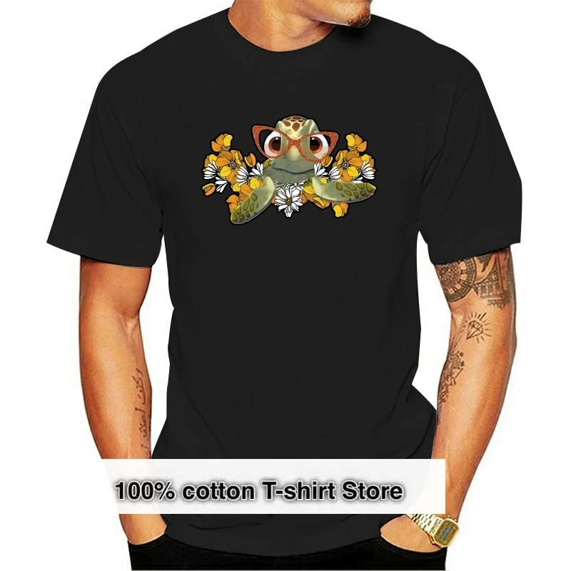 Men Funny T Shirt Fashion tshirt Turtle With Glasses Floral Version Women t-shirt
Men Funny T Shirt Fashion tshirt Turtle With Glasses Floral Version Women t-shirt