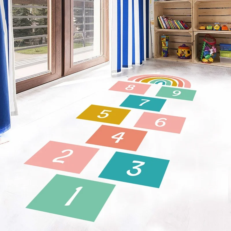 Creative Cartoon Wall Stickers for Kids Room Decor Nursery Number Jumping Grid Game DIY Flooring Sticker Mural Home Decoration
Creative Cartoon Wall Stickers for Kids Room Decor Nursery Number Jumping Grid Game DIY Flooring Sticker Mural Home Decoration
