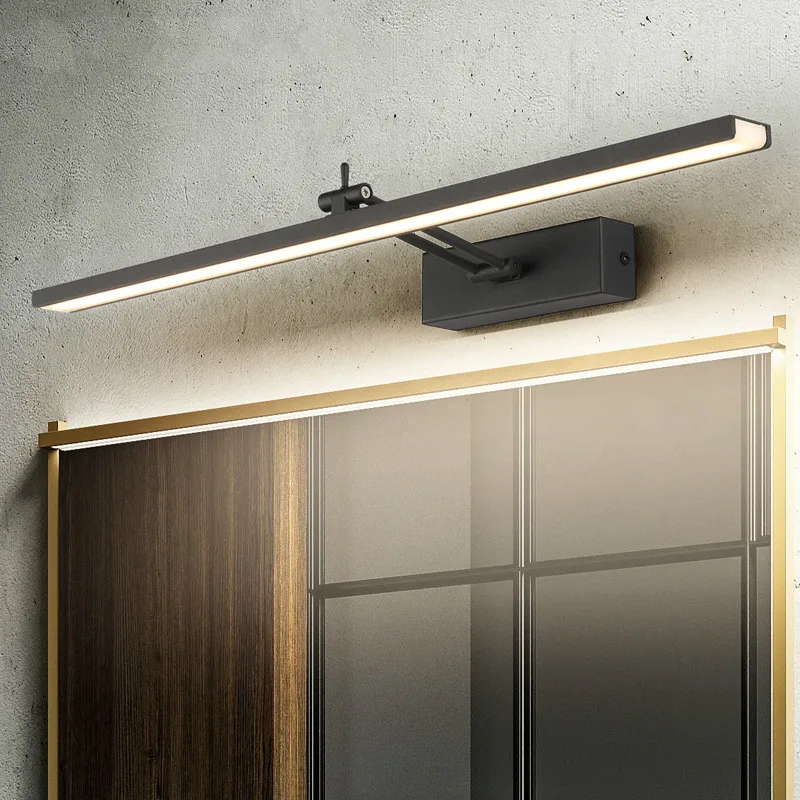 European and American black and white led bathroom toilet personality modern creative simple rocker mirror front light LX111404
European and American black and white led bathroom toilet personality modern creative simple rocker mirror front light LX111404