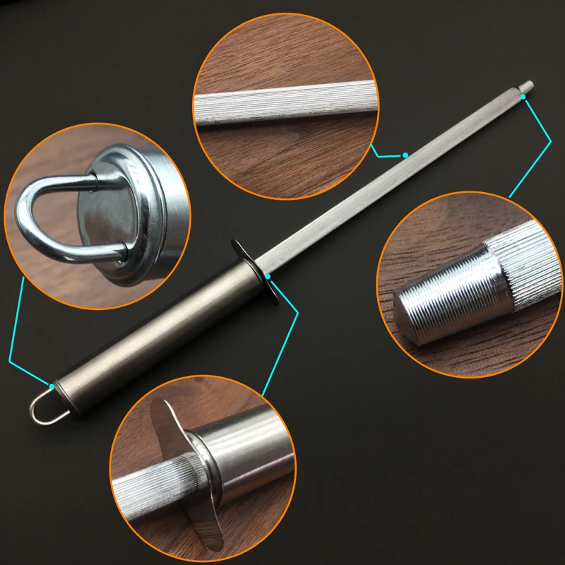 7.5 Inch Carbon Steel Knife Sharpening Rod Professional Grinder Medium Sharpening Steel Sharpening System Grinders
7.5 Inch Carbon Steel Knife Sharpening Rod Professional Grinder Medium Sharpening Steel Sharpening System Grinders