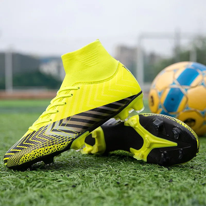 Желтая футбольная обувь Горячая Распродажа Futsal, мужские футбольные бутсы FG/TF, высокие футбольные бутсы, мужские кроссовки, спортивная обувь для тренировок
Желтая футбольная обувь Горячая Распродажа Futsal, мужские футбольные бутсы FG/TF, высокие футбольные бутсы, мужские кроссовки, спортивная обувь для тренировок