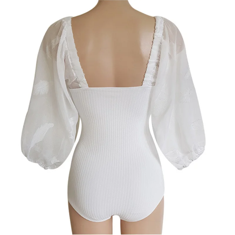 Summer Off Shoulder Female Sexy Wrap Chest Pleated Bodysuit Korea Style Trikini One Piece Bathing Suit Beach Women Swimwear
Summer Off Shoulder Female Sexy Wrap Chest Pleated Bodysuit Korea Style Trikini One Piece Bathing Suit Beach Women Swimwear