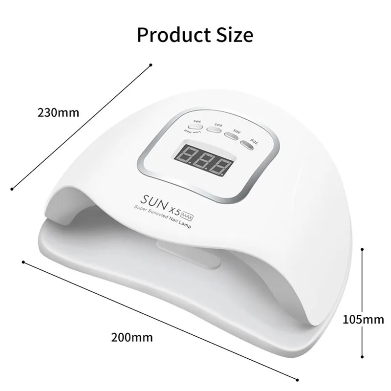 UV LED Lamp For Manicure Machine 90W Nail Dryer With 45 Pcs Leds UV Nail Lamp Nail Art Tools Gel Dryer Lamp For Curing Gel Nails
UV LED Lamp For Manicure Machine 90W Nail Dryer With 45 Pcs Leds UV Nail Lamp Nail Art Tools Gel Dryer Lamp For Curing Gel Nails