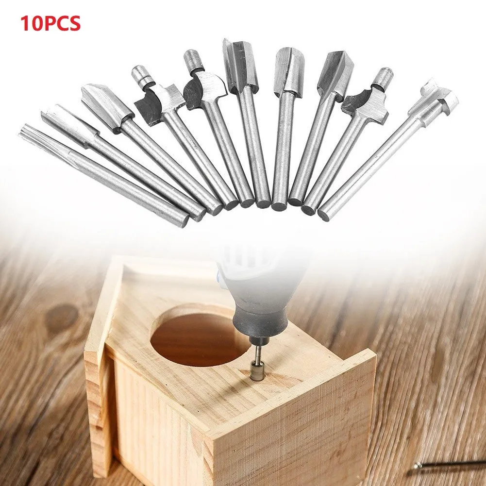 10pcs HSS Router Bits Wood Cutter Milling Fits Rotary Tool 3.15mm Shank Carpentry Router Bits For Rotary Tools Fast Shipping
10pcs HSS Router Bits Wood Cutter Milling Fits Rotary Tool 3.15mm Shank Carpentry Router Bits For Rotary Tools Fast Shipping