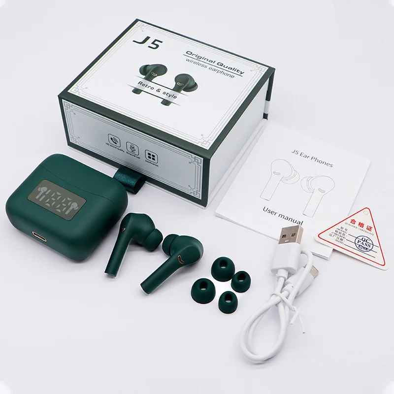 TWS J3 Pro 5.2 Wireless Bluetooth Earphones LED Display Touch Control IPX5 Sport Noise Reduction HIFI Stereo Wireless Headset
TWS J3 Pro 5.2 Wireless Bluetooth Earphones LED Display Touch Control IPX5 Sport Noise Reduction HIFI Stereo Wireless Headset
