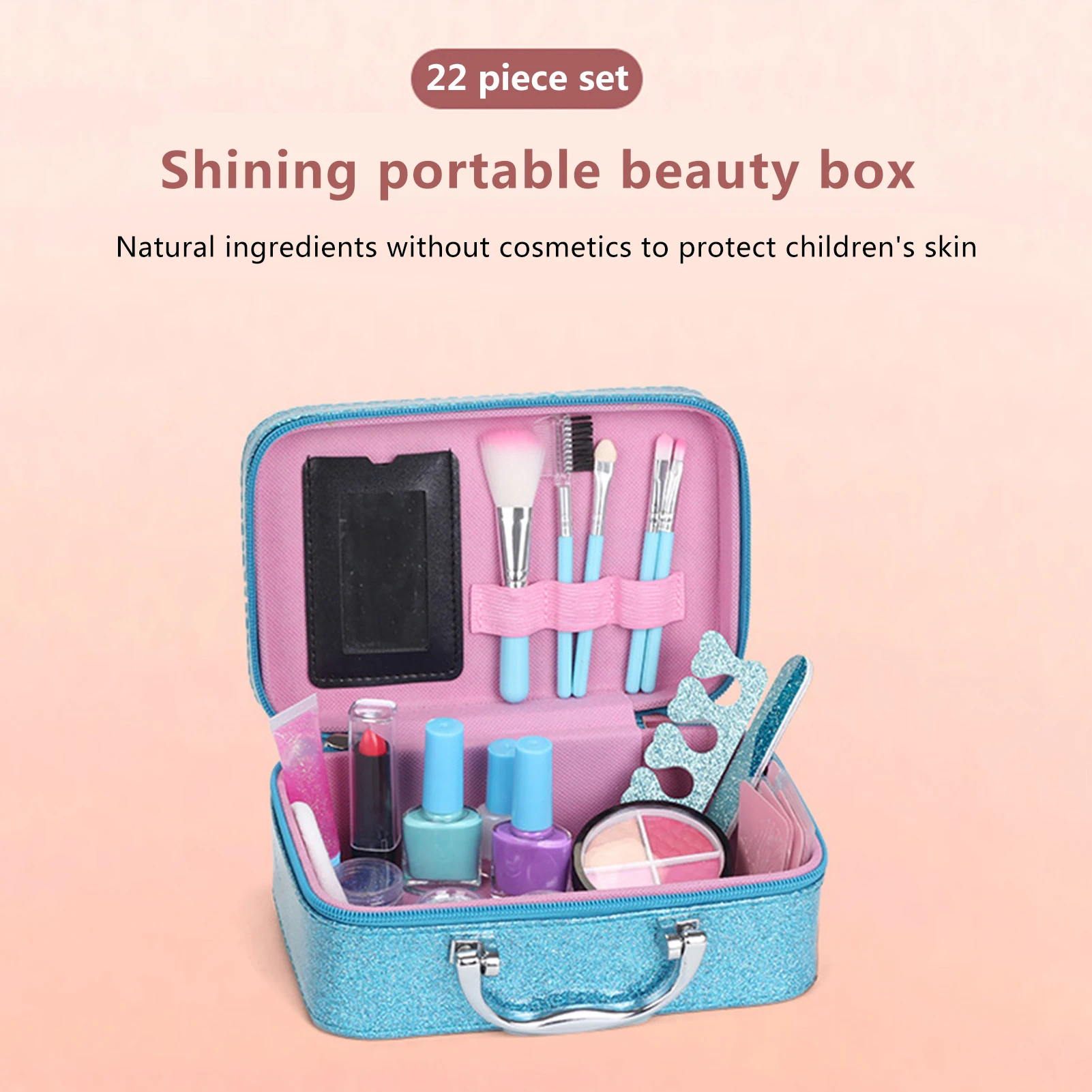 Princess Children's Makeup Cosmetics Playing Box Set Safe Harmless Washable Playes Makeup Girl Toy Lipstick Eye Shadow Kit 
Princess Children's Makeup Cosmetics Playing Box Set Safe Harmless Washable Playes Makeup Girl Toy Lipstick Eye Shadow Kit