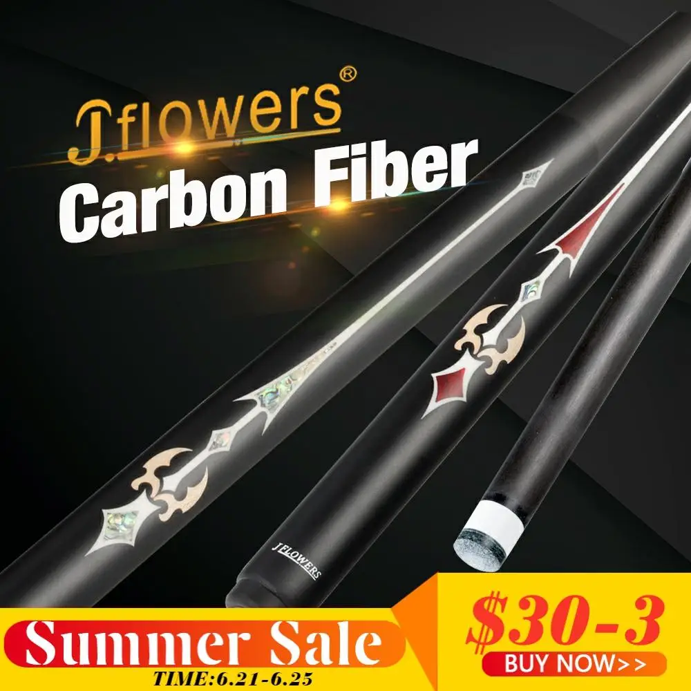 JF J-FLOWERS One Piece Snooker Cue Carbon Fiber Cues 10-10.2mm Tip Carbon Fiber Shaft Billar Whole Cue Stick Kit With Extension
JF J-FLOWERS One Piece Snooker Cue Carbon Fiber Cues 10-10.2mm Tip Carbon Fiber Shaft Billar Whole Cue Stick Kit With Extension