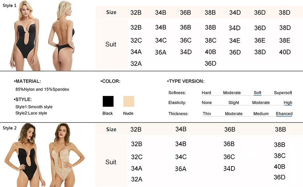 Women's Deep V Backless Bodysuit Clear Strap Smooth U Plunge Thong Corset Bottom Shapewear Body Brief Suit Underwear
Women's Deep V Backless Bodysuit Clear Strap Smooth U Plunge Thong Corset Bottom Shapewear Body Brief Suit Underwear