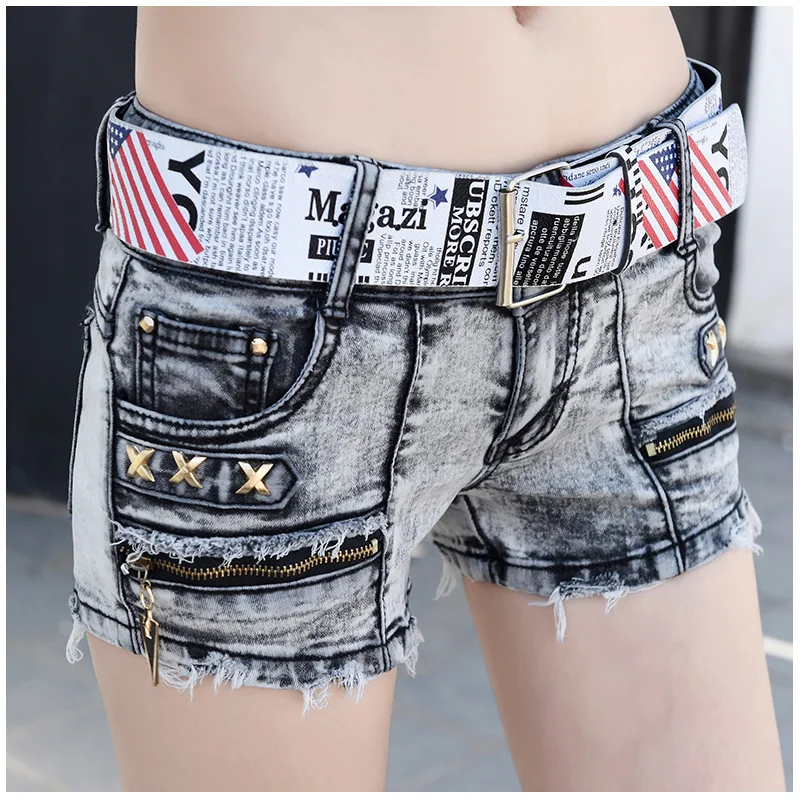 Denim super shorts women's summer low waist fashion thin stretch sexy edging jeans hot pants shorts
Denim super shorts women's summer low waist fashion thin stretch sexy edging jeans hot pants shorts