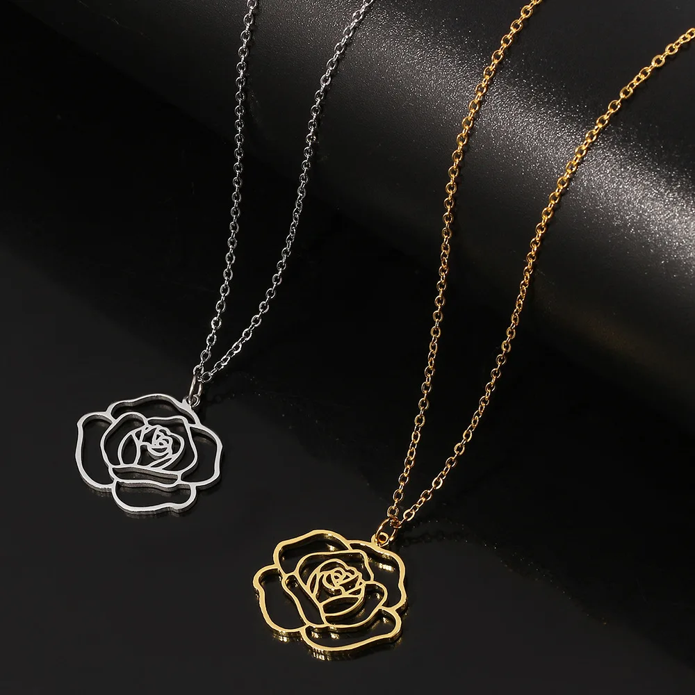 Rinhoo Stainless Steel Necklace Dandelion Triangle Rose Flower Butterfly Pendant Chains Party Boho Statement Jewelry Gifts
Rinhoo Stainless Steel Necklace Dandelion Triangle Rose Flower Butterfly Pendant Chains Party Boho Statement Jewelry Gifts
