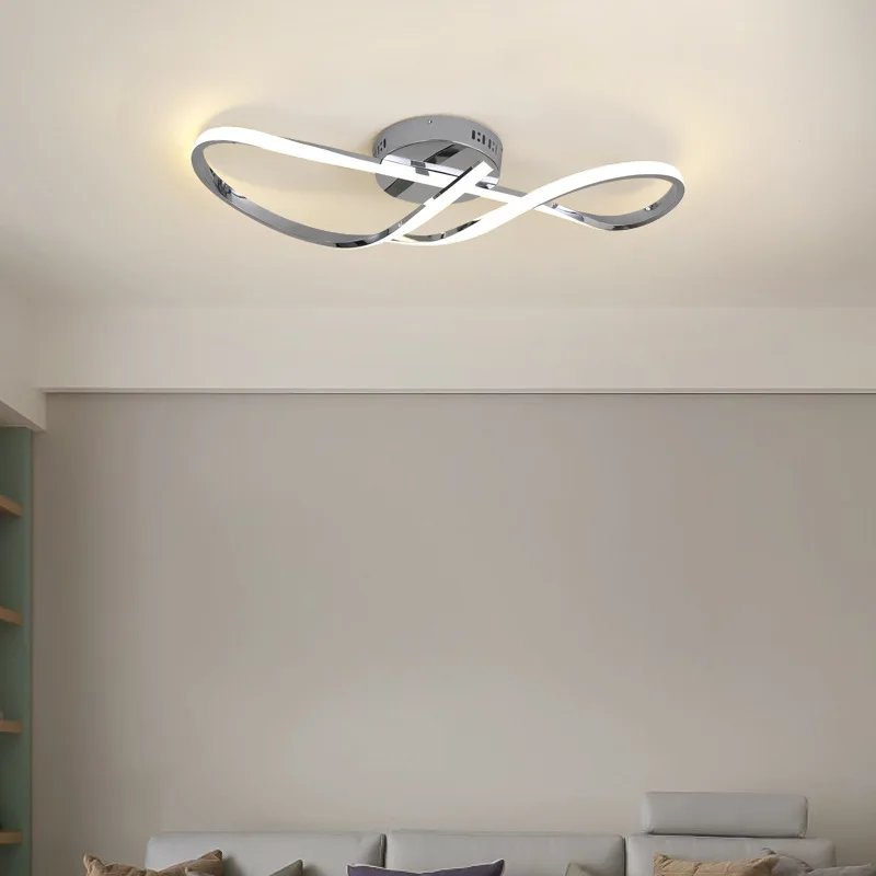 

Современные светодиодные потолочные лампы для гостиной спальни потолочный светильник с золотым хромированным покрытием для кабинета КУХН...