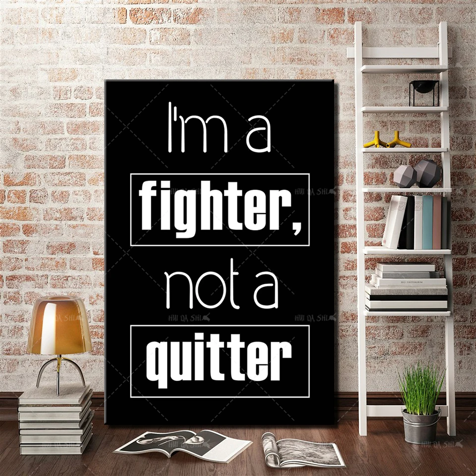 Nordic Prints Poster Modular Inspiration Text Fighter Black White Text Poster Home Minimalism Bedroom Decoration Canvas Painting
Nordic Prints Poster Modular Inspiration Text Fighter Black White Text Poster Home Minimalism Bedroom Decoration Canvas Painting