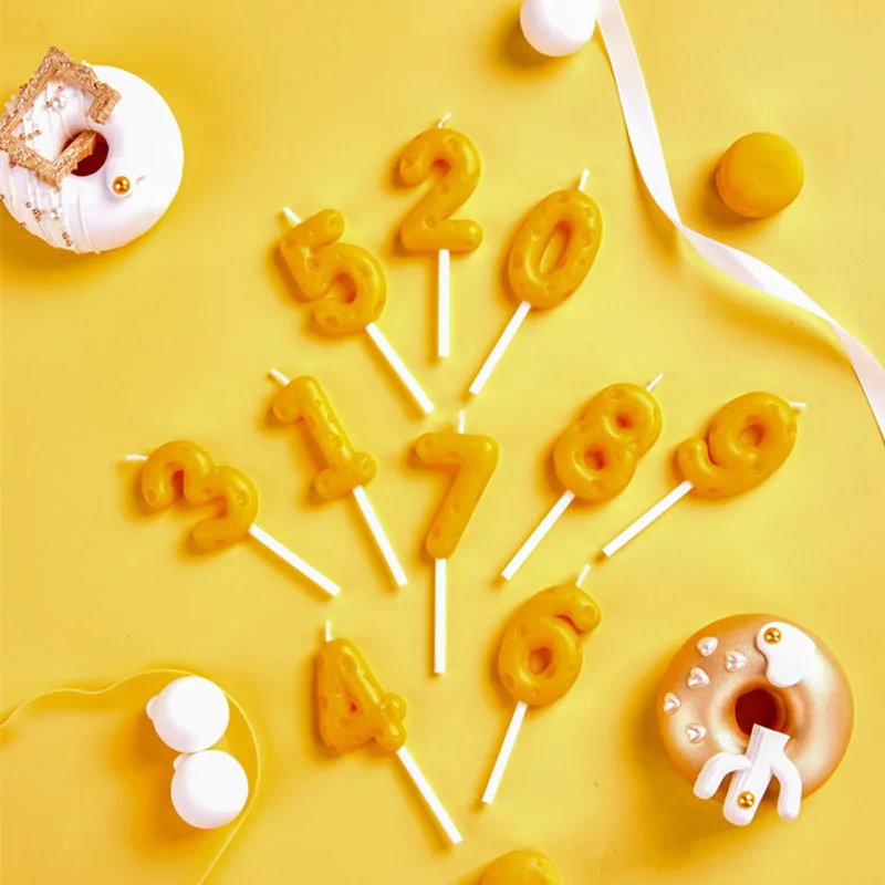 1 2 3 4 5 6 7 8 9 0 Number Birthday Candles Yellow Cheese Kids Birthday Candles for Cake Party Supplies Decoration Cake Candles
1 2 3 4 5 6 7 8 9 0 Number Birthday Candles Yellow Cheese Kids Birthday Candles for Cake Party Supplies Decoration Cake Candles