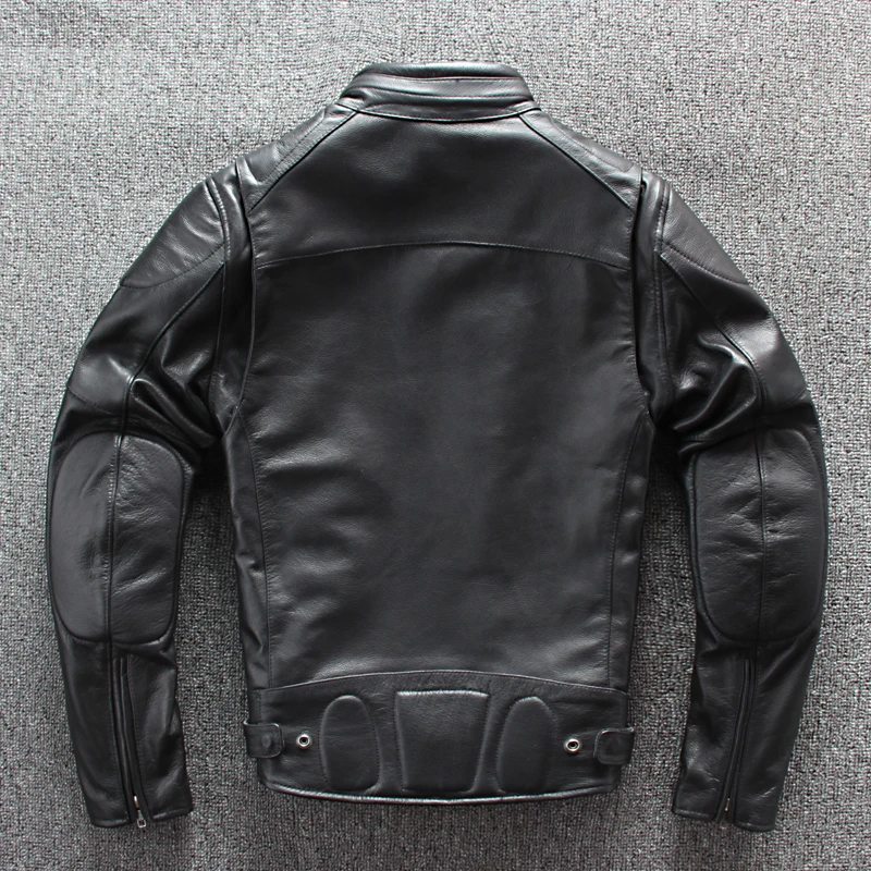 100%Real Leather Luxury Jacket Men Spring Slim Fit Stand Collar Liner Detachable Biker Cowhide Short Coat Outwear Plus Size
100%Real Leather Luxury Jacket Men Spring Slim Fit Stand Collar Liner Detachable Biker Cowhide Short Coat Outwear Plus Size