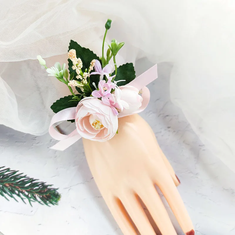 Wedding Accessories Wrist Corsage Bracelet Flowers Bridesmaids Boutonniere Silk Roses Girlfriends Marriage Party Prom Decoration
Wedding Accessories Wrist Corsage Bracelet Flowers Bridesmaids Boutonniere Silk Roses Girlfriends Marriage Party Prom Decoration
