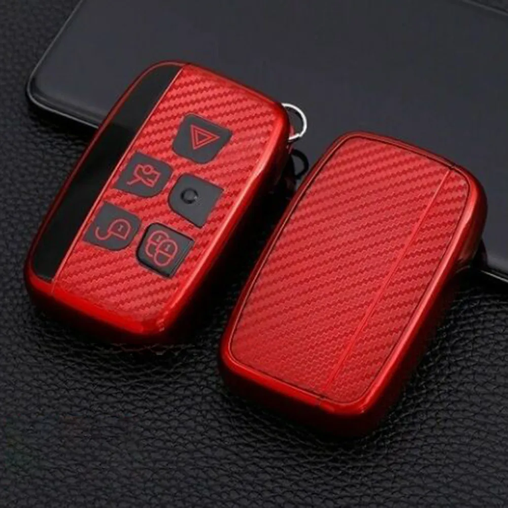 Red Carbon Fiber Car Remote Key Fob Cover For Land Rover Interior Accessories Key Case For Car Key Chain
Red Carbon Fiber Car Remote Key Fob Cover For Land Rover Interior Accessories Key Case For Car Key Chain