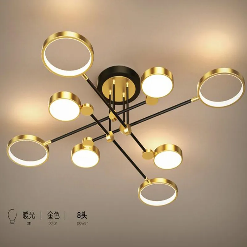 Modern LED Chandelier Lighting With Remote Control Dimmable for Living Room Dining Bedroom Kitchen Black Gold Frame Ceiling Lamp
Modern LED Chandelier Lighting With Remote Control Dimmable for Living Room Dining Bedroom Kitchen Black Gold Frame Ceiling Lamp