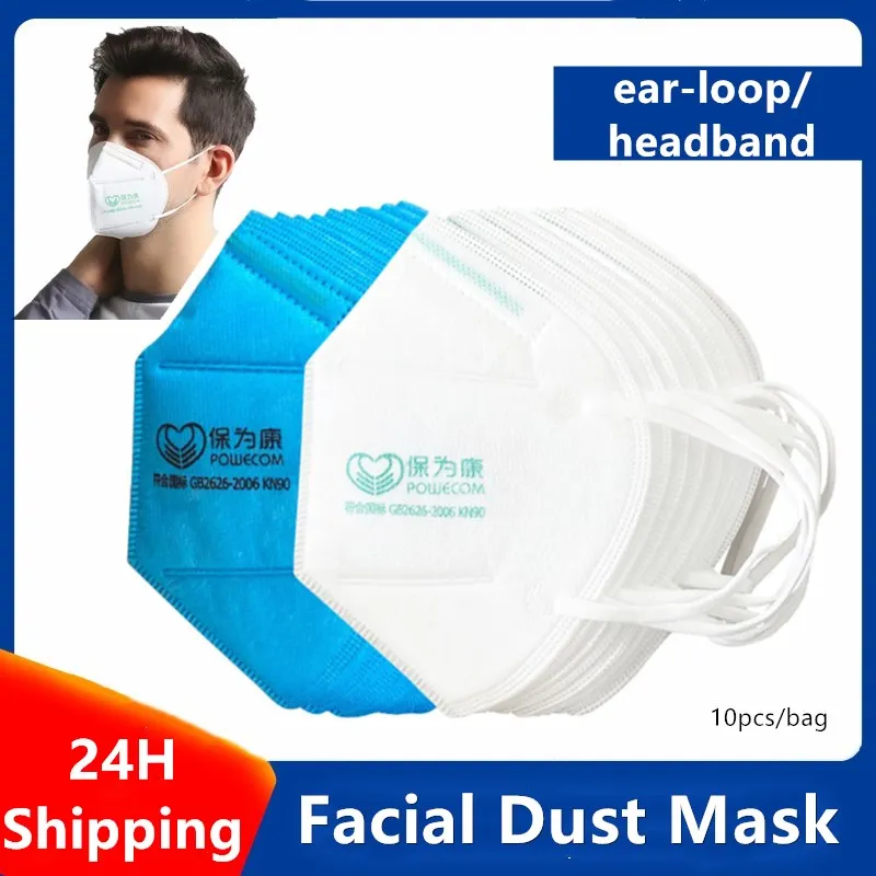 Powecom Face Mask Protection Adults KN90 Anti PM2.5 Particles Filter Ear-loop Heandband Particle Droplets Social Protection
Powecom Face Mask Protection Adults KN90 Anti PM2.5 Particles Filter Ear-loop Heandband Particle Droplets Social Protection