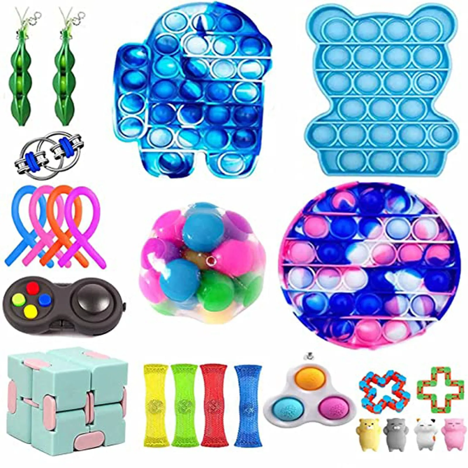 Fidget Toys Pack Anti Stress Set Kawaii Gift Toys Box Children Simple Dimple Antistress Relief Figet Toys Pakket Kit Dropship
Fidget Toys Pack Anti Stress Set Kawaii Gift Toys Box Children Simple Dimple Antistress Relief Figet Toys Pakket Kit Dropship