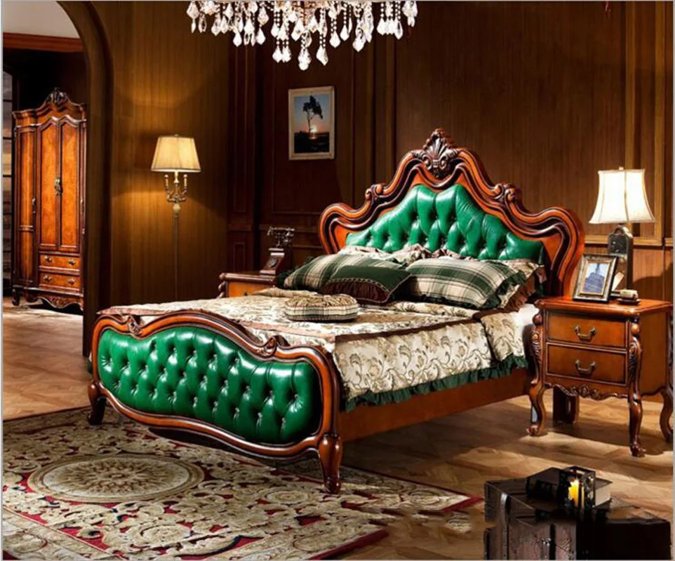 modern American solid wood country style Fashion bed 2 people bedroom set furniture d1415
modern American solid wood country style Fashion bed 2 people bedroom set furniture d1415