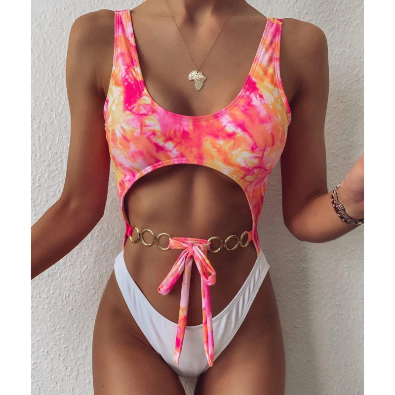 2021 Women Swimwear Split Swimsuit Metal Ring Bikini Bow Stitching Belly Hollow Metal Bandeau Beach Bather
2021 Women Swimwear Split Swimsuit Metal Ring Bikini Bow Stitching Belly Hollow Metal Bandeau Beach Bather