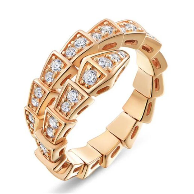 Creative Design Open Snake Ring Adjustable Metal Luxury Crystal Rings for Women Jewelry Trend Gifts
Creative Design Open Snake Ring Adjustable Metal Luxury Crystal Rings for Women Jewelry Trend Gifts