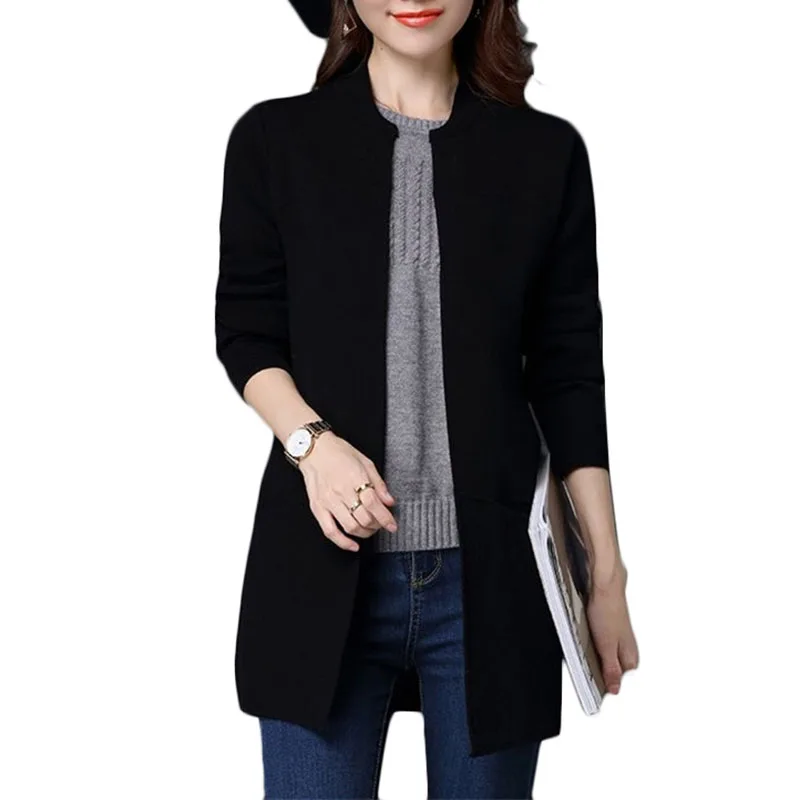 NEW Spring Autumn Plus size Sweater Women Jacket Coat Loose Long knitt Cardigan Women's Shawl Low Round neck Cardigan Sweater
NEW Spring Autumn Plus size Sweater Women Jacket Coat Loose Long knitt Cardigan Women's Shawl Low Round neck Cardigan Sweater
