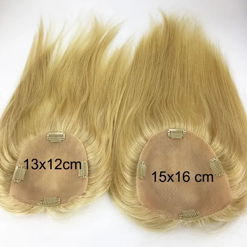 613 Color Silky Straight Center Part Virgin Human Hair Topper Blonde Silk Base Women Topper 130% Density
613 Color Silky Straight Center Part Virgin Human Hair Topper Blonde Silk Base Women Topper 130% Density