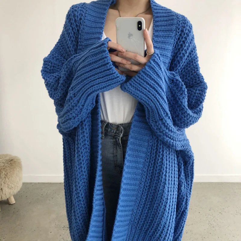 Overcoat Women Korean Chic Lazy Loose Medium Long Thick Needle Sweater Casual Split Irregular Knitted Coat Women
Overcoat Women Korean Chic Lazy Loose Medium Long Thick Needle Sweater Casual Split Irregular Knitted Coat Women