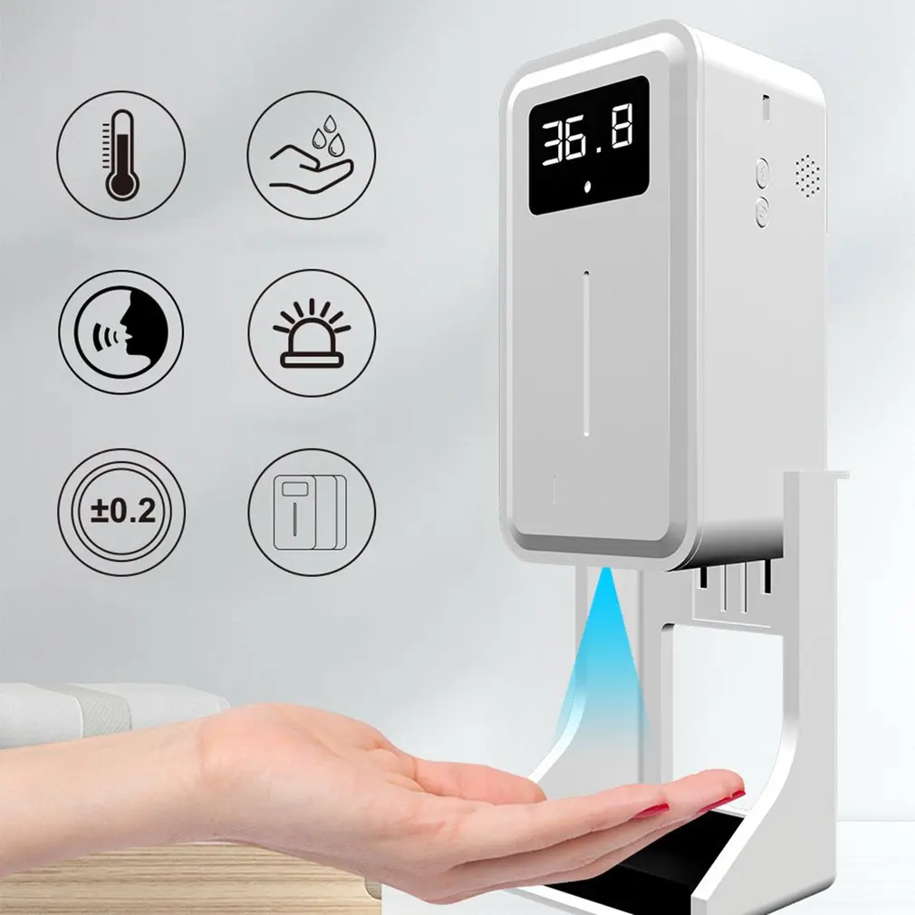 Wall Mounted Body Thermomer Induction Soap Dispenser Automatic Hand Sanitizer Temperature Alarm With Sanitizing Dispenser
Wall Mounted Body Thermomer Induction Soap Dispenser Automatic Hand Sanitizer Temperature Alarm With Sanitizing Dispenser