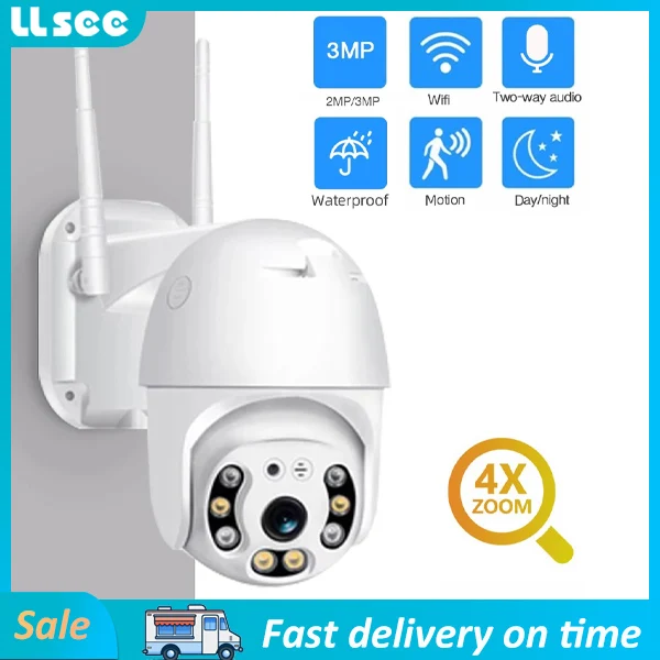 IP-камера LLSEE HD 1080p WiFi PTZ, наружная Водонепроницаемая беспроводная камера безопасности, сетевая IP-камера ночного видения
IP-камера LLSEE HD 1080p WiFi PTZ, наружная Водонепроницаемая беспроводная камера безопасности, сетевая IP-камера ночного видения