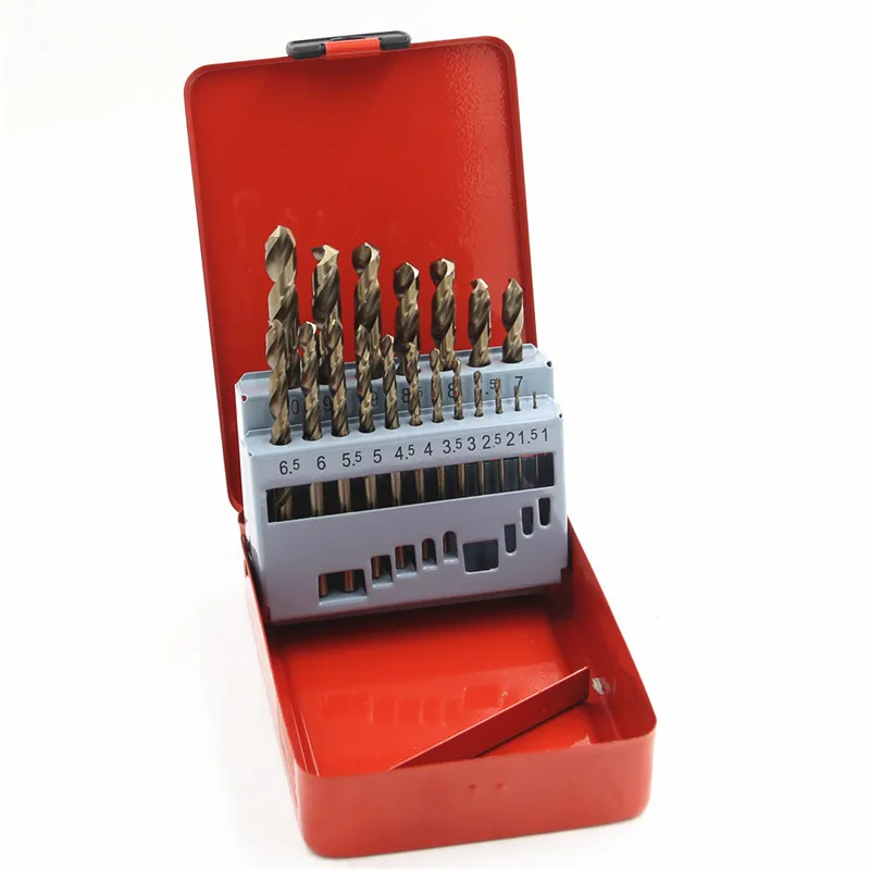 19Pcs 1-10mm HSS M35 Cobalt Twist Drill Bit Power Tools Accessories For Wood Metal Stainless Steel Hole Cutting
19Pcs 1-10mm HSS M35 Cobalt Twist Drill Bit Power Tools Accessories For Wood Metal Stainless Steel Hole Cutting